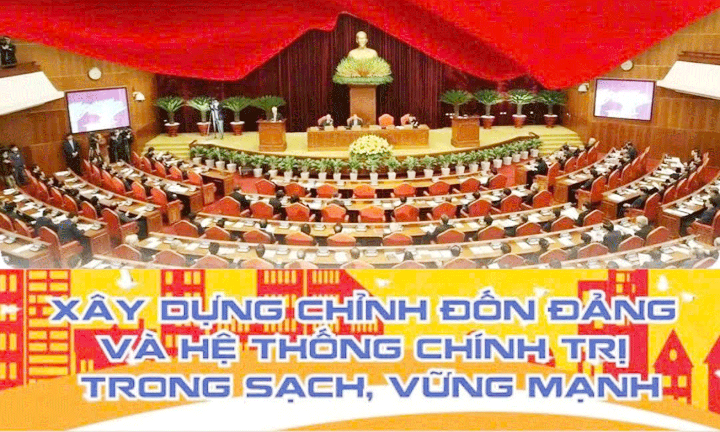 (2) Xây dựng chỉnh đốn Đảng và hệ thống Chính trị trong sạch vững mạnh về đạo đức tiến tới Đại hội XIV của Đảng