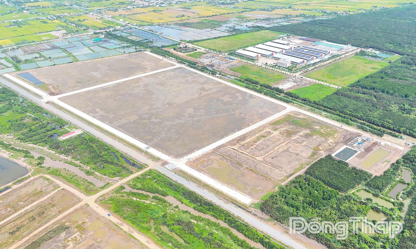 CCN Gia Thuận 1 và 2 nhìn từ trên cao.